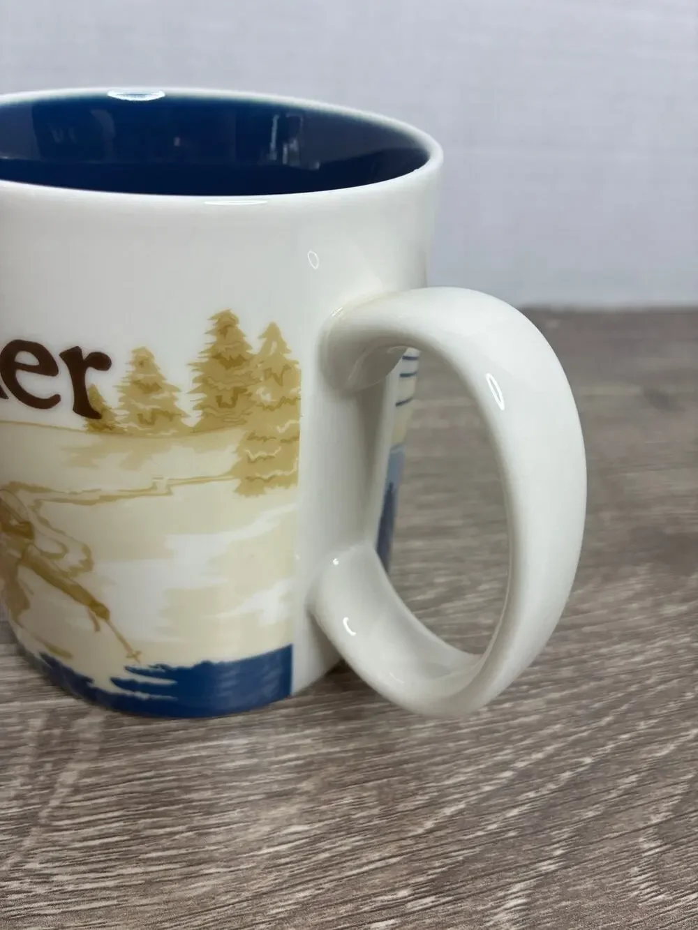 Starbucks Whistler Canada Icon Mug Collector Series 2009 Coffee 16 oz Cup